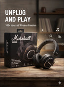 Marshall Willan 3 Bluetooth Headphone- 100 Hour Backup-clear Hd Sound- Full Touch Control - Premium - bluetooth