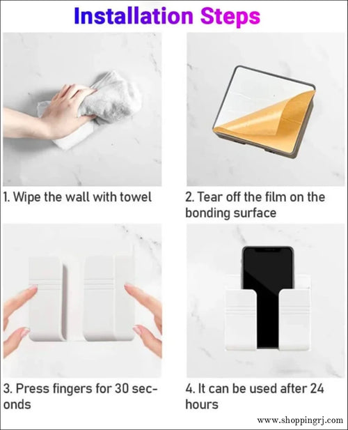 Mobile wall mount holder (2pcs) combo - MOBILE HOLDER