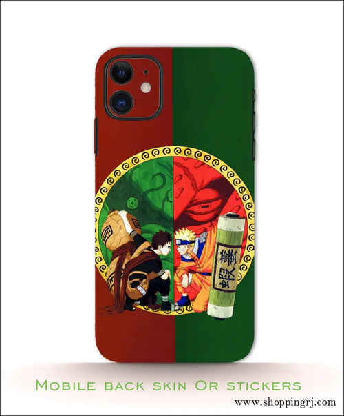 Naruto Anime Mobile Back Skin or Stickers Rj2342 - Mobile Skins