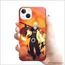 Naruto with Fire Background Mobile Cover Rj1686 Plastic Hard Case - Mobile Covers