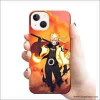 NARUTO WITH FIRE BACKGROUND mobile cover RJ1686 Plastic hard case