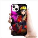Naruto with Purple Background Mobile Cover Rj1684 Plastic Hard Case - Mobile Covers