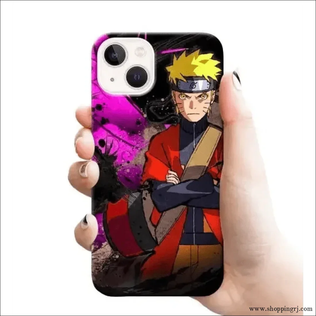 NARUTO WITH PURPLE BACKGROUND mobile cover RJ1684 Plastic hard case