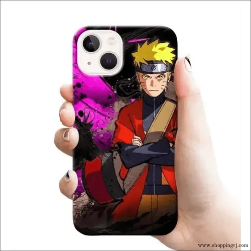 NARUTO WITH PURPLE BACKGROUND mobile cover RJ1684 Plastic hard case - Mobile covers - ANIME MOBILEcustomized mobile coveranime mobile covers