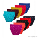 New Day Girls Cotton Print Panties Underwear with Inner Elastic- Pack of 10 (amla Junior) - Multicolor - Inners