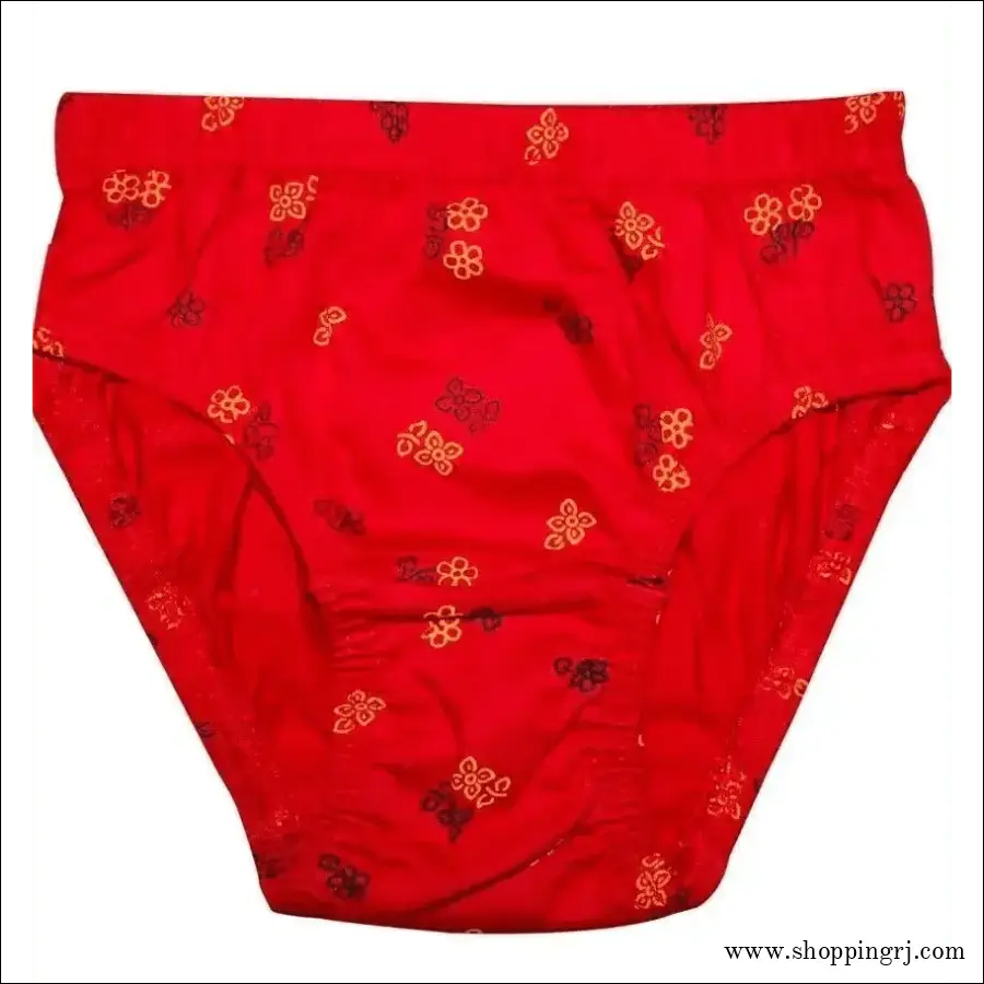 New Day Girls Cotton Print Panties Underwear with Inner Elastic- Pack of 10 (amla Junior) - Multicolor - Inners