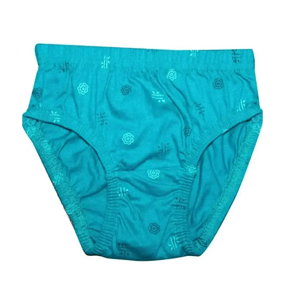 New Day Girls Cotton Print Panties Underwear with Inner Elastic - Pack of 10 (Amla Junior) - inners - girls' innersRJ Fashioninners