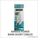 Nirmax Power Bank Short Cables 200mm Type b and c - Cable