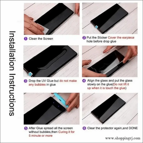 Oppo Curved Type Uv Tempered Glass - Tempered Glass