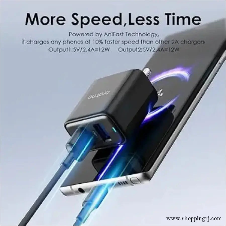 Oraimo Charger Dual Port Fast 5v/2.4a Charging Adapter with Cable just ?299 - Charger