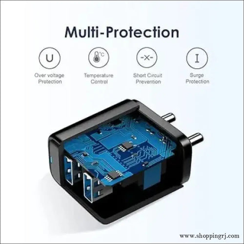 Oraimo Charger Dual Port Fast 5v/2.4a Charging Adapter with Cable just ?299 - Charger