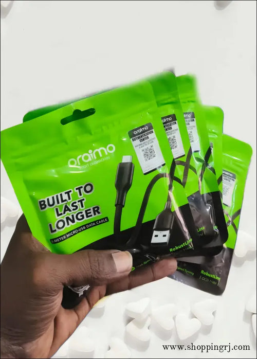 Oraimo Micro Usb Cable Ocd-114m 2a Fast Charging - 1 Pc