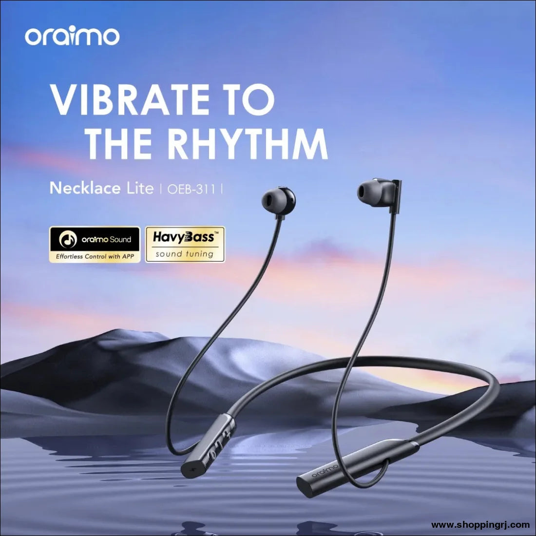 Oraimo Necklace Lite oeb-311 Wireless Neckband OBE-311 with Vibration Function - neckband