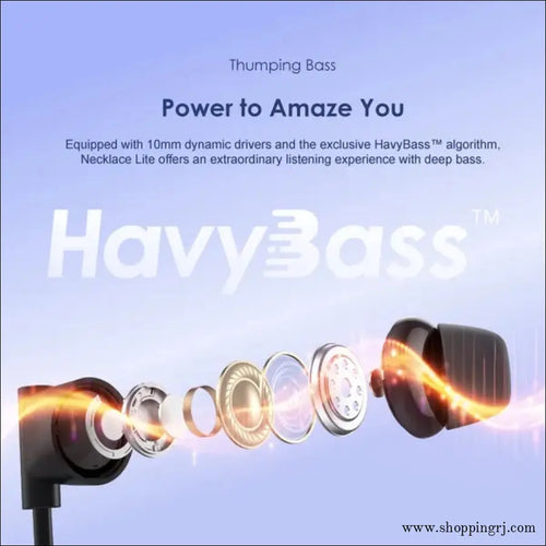 Oraimo Necklace Lite Oeb-311 Wireless Neckband with Vibration Function - Neckband