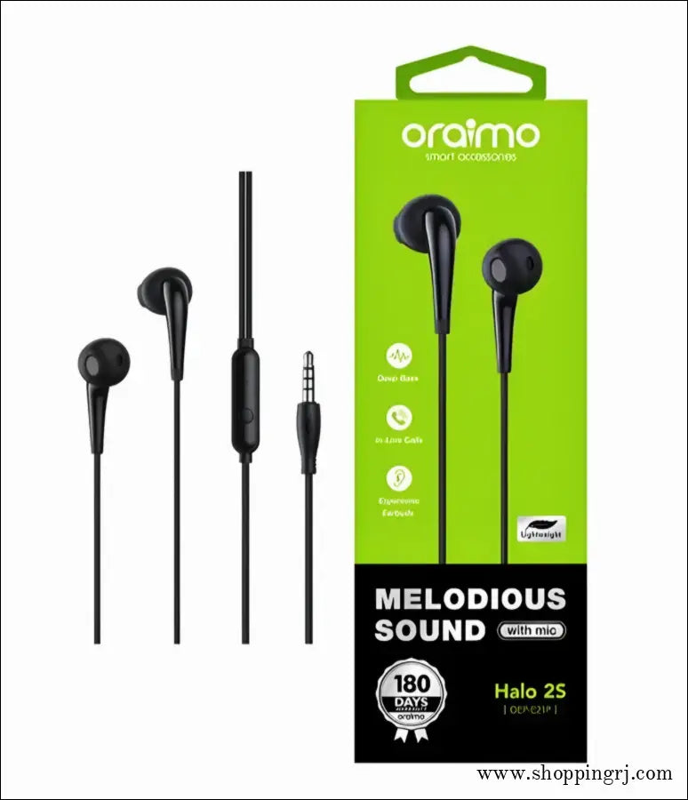 Oraimo OEP-E21p Halo-2s Melodious Earphones