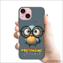Owl Pretending Rj 2882 Plastic Hard Cases - Mobile Covers