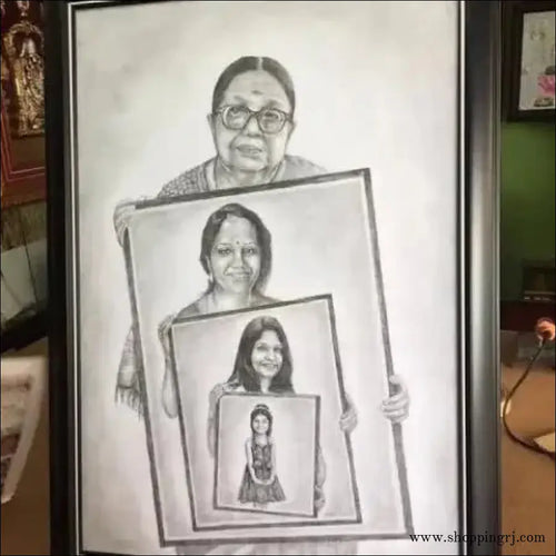 Pencil Drawing Frames - Customized Gifts