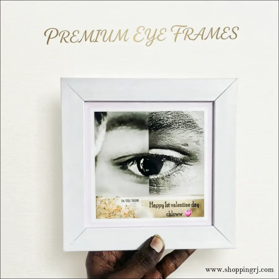 Personalised Couple Eyes Frame 6x6 inches