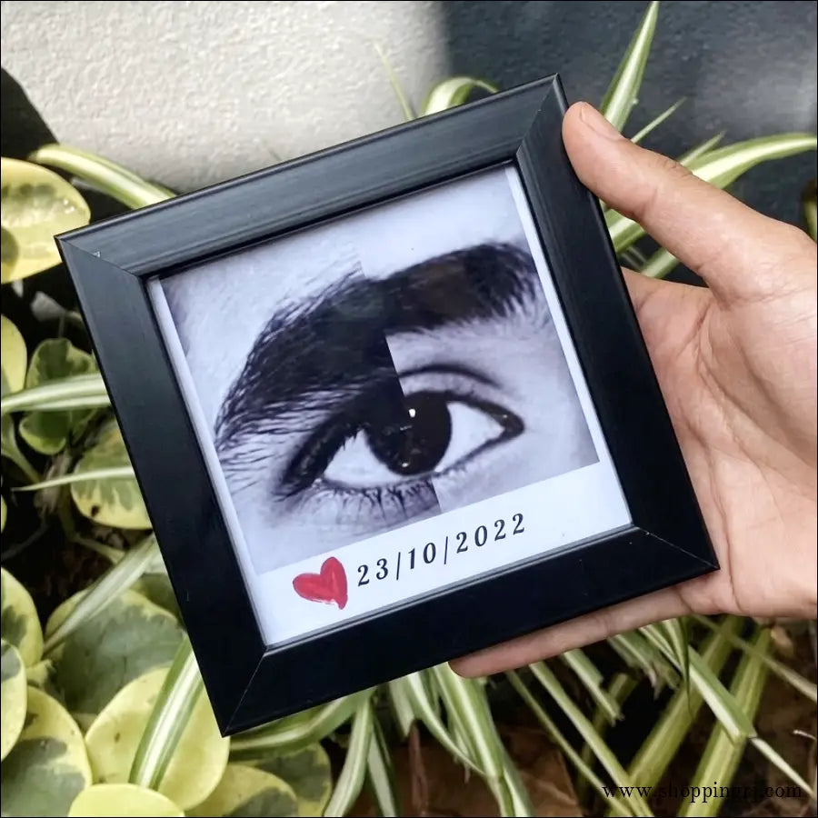 Personalised Couple Eyes Frame 6x6 inches