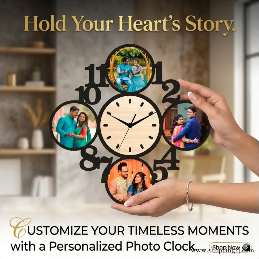 Personalised Premium Clock 4 images