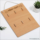 Personalised Wall Mountable Wooden Photo clip Board