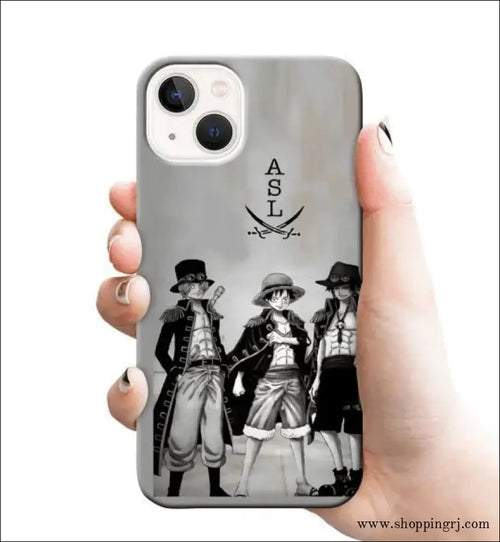 One Piece for Luffy Ace Sabo 9 Mobile Cover Rj1181 Plastic Hard Case - Mobile Covers
