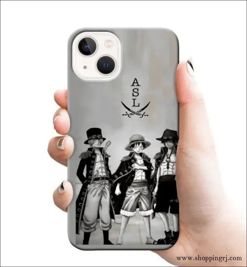 One Piece for Luffy Ace Sabo 9 mobile cover RJ1181 Plastic hard case