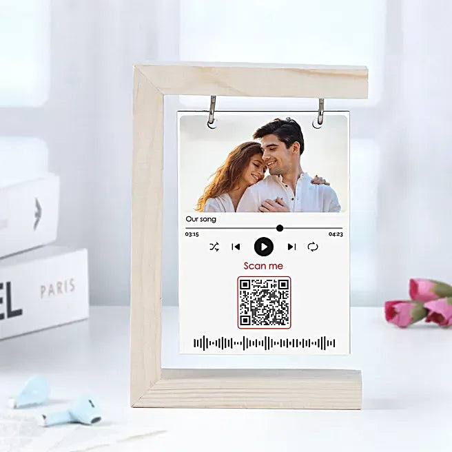 Love Song Personalised Hanging Frame 8x8 inchs