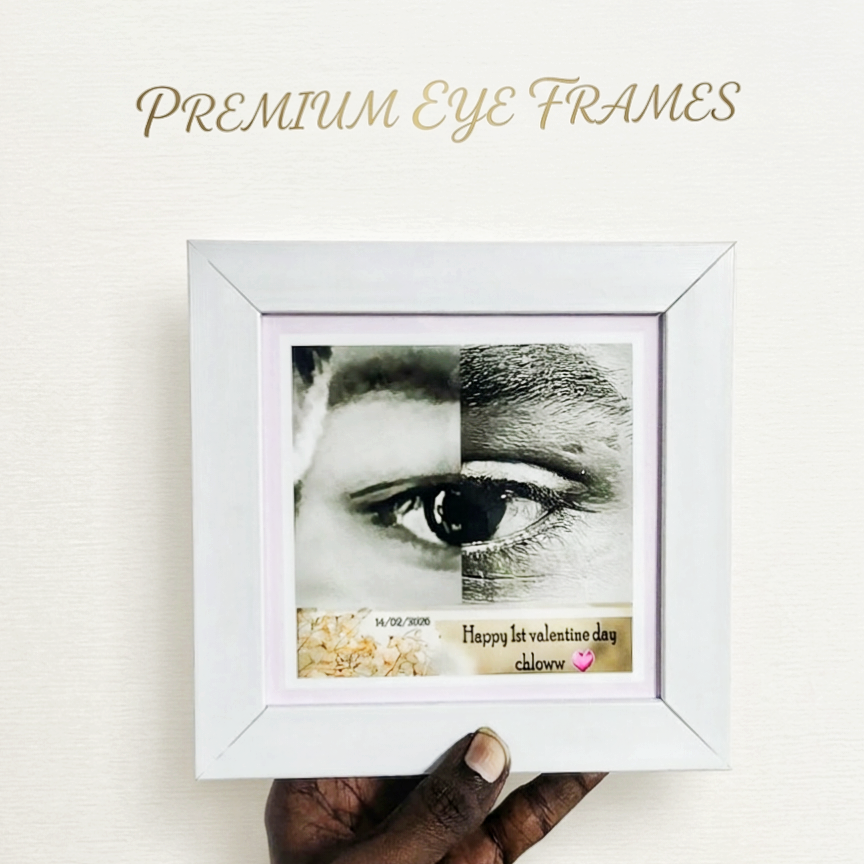 Personalised Couple Eyes Frame 6x6 inches