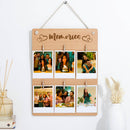 Personalised Wall Mountable Wooden Photo clip Board