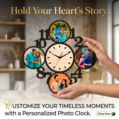 Personalised Premium Clock 4 images