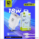 Rockers 18 Watt Fast Charger with c Type Cable