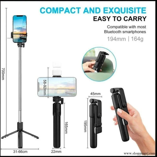 Selfie stick with bluetooth 5 feet height - Bluetooth selfie stickselfie stickRJ mobiles and accessories Thoothukudi