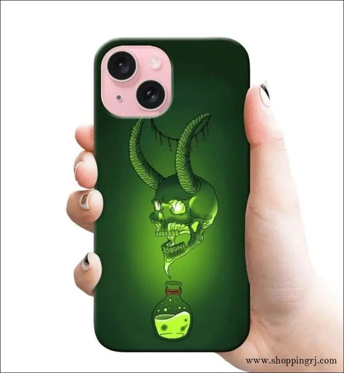Skull on Bottle Rj 2547 Plastic Hard Cases - Mobile Covers