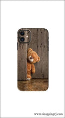 Teddy Wooden Back Skin Wrap - Mobile Skins