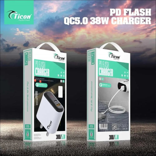Ticon QC 5.0 38W PD Chargers - charger - chargerNew arrivalchargers