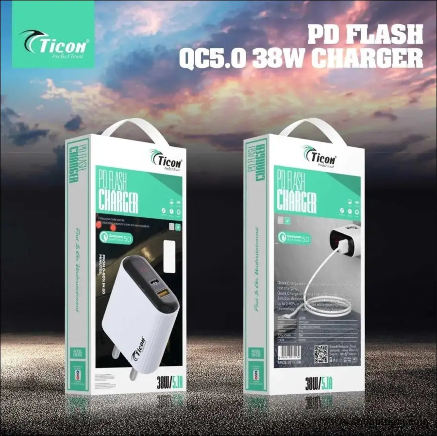 Ticon Qc 5.0 38w Pd Chargers - Charger