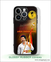 TVK Vijay mobile covers glossy finish RJ3595