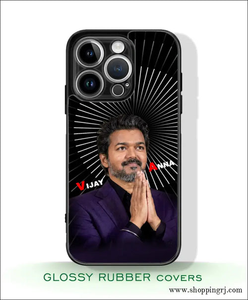 TVK Vijay mobile covers glossy finish RJ3593