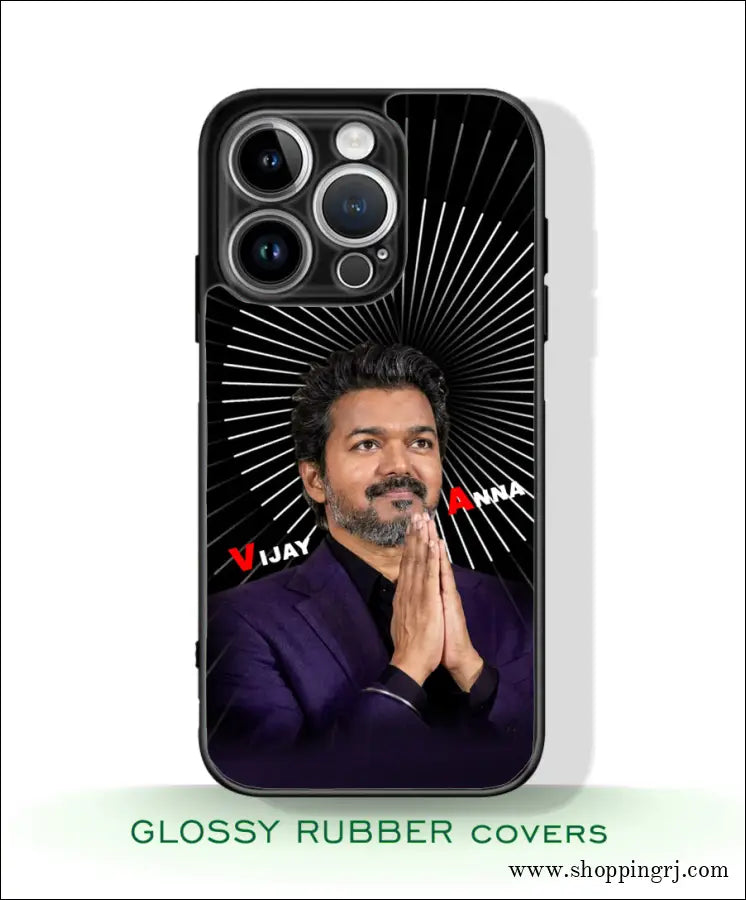 TVK Vijay mobile covers glossy finish RJ3593
