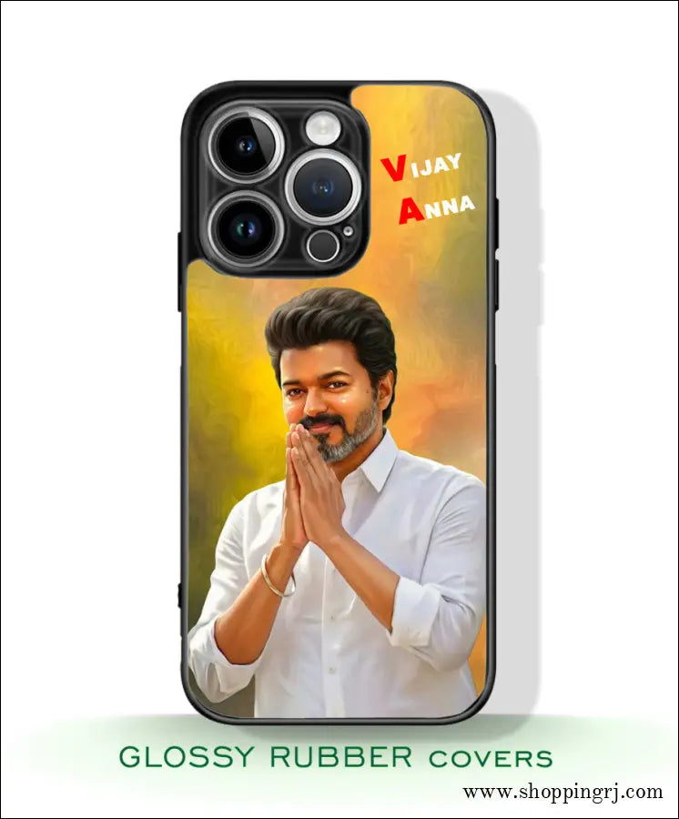 TVK Vijay mobile covers glossy finish RJ3594
