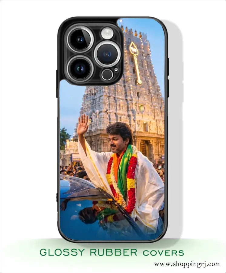 TVK Vijay mobile covers glossy finish RJ3607