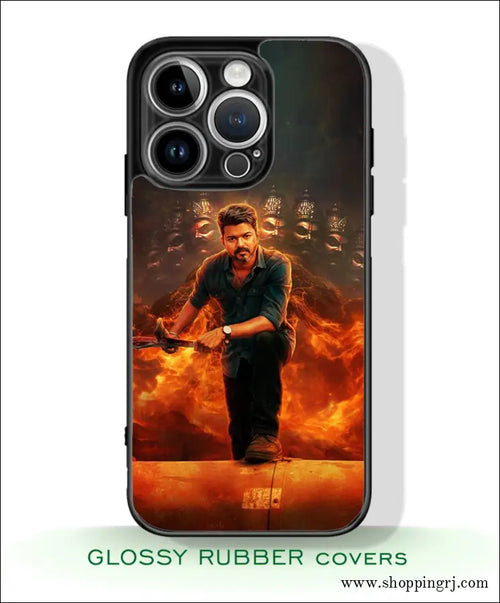 TVK Vijay mobile covers glossy finish RJ3608