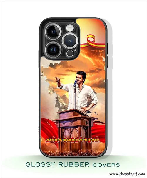 TVK Vijay mobile covers glossy Rubber RJ3309 - Mobile covers