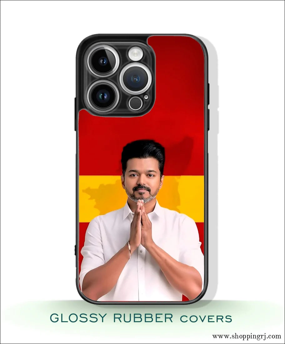 TVK Vijay mobile covers glossy Rubber RJ3312