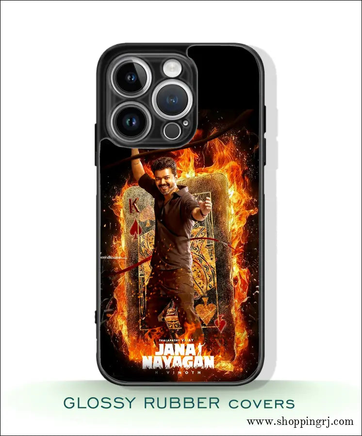 TVK Vijay mobile covers glossy Rubber RJ3320