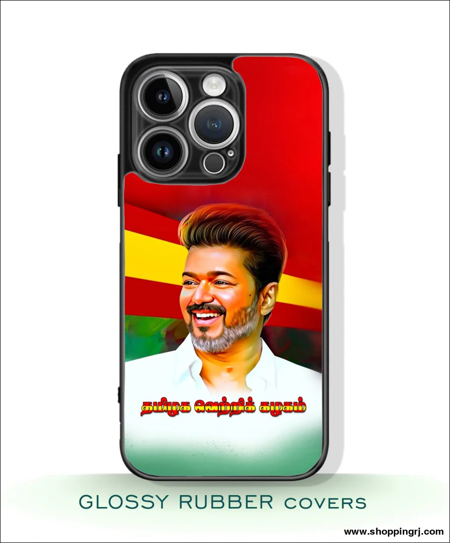 TVK Vijay mobile covers glossy Rubber RJ3358