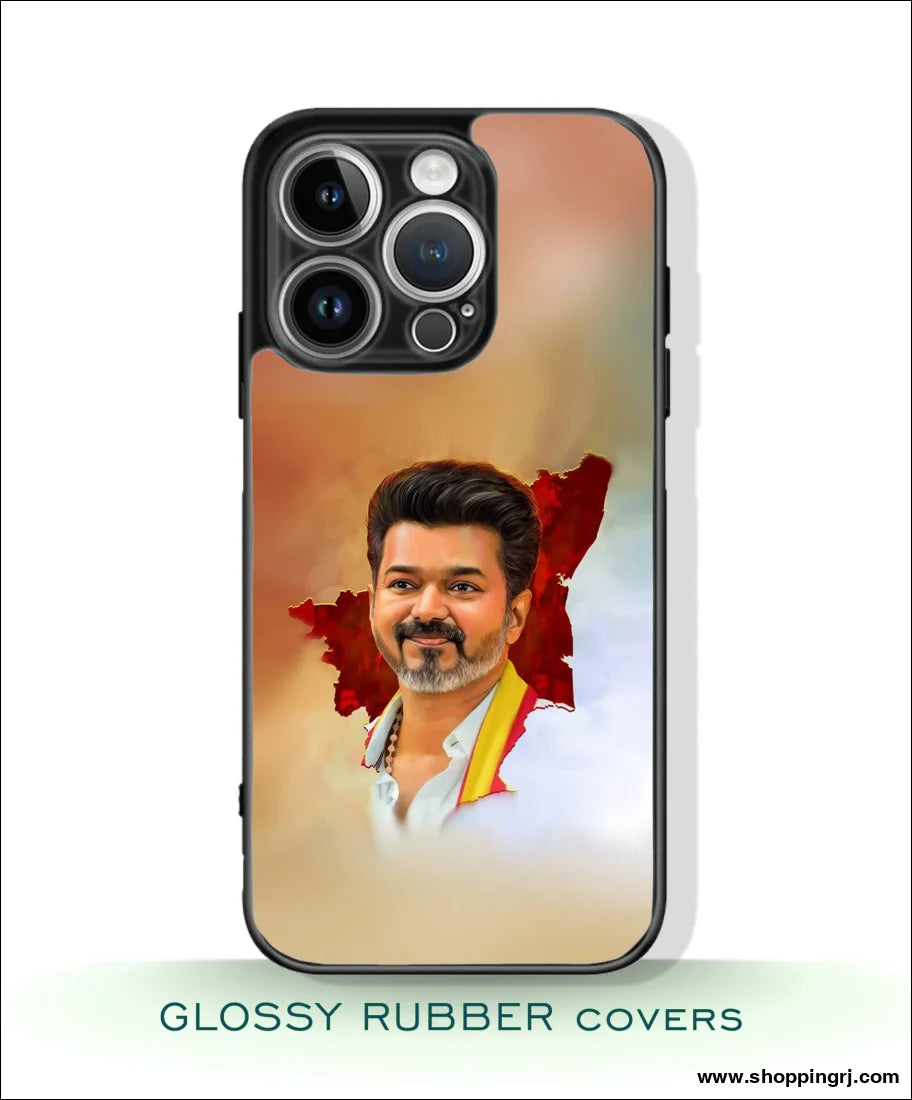TVK Vijay mobile covers glossy Rubber RJ3381