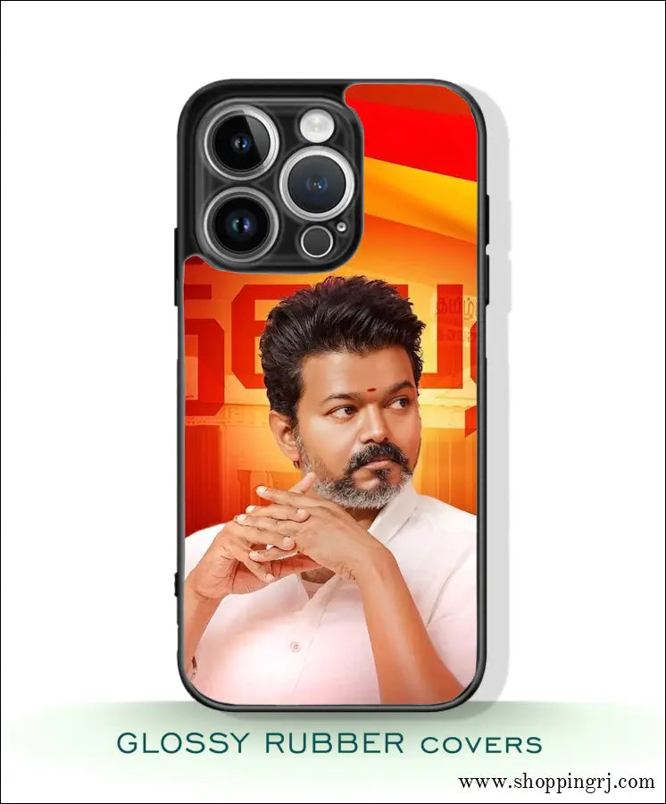 TVK Vijay mobile covers glossy Rubber RJ3489