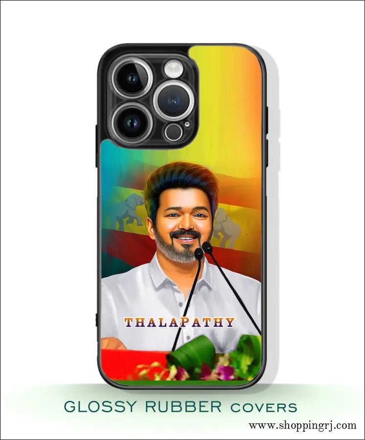 TVK Vijay mobile covers glossy Rubber RJ3517